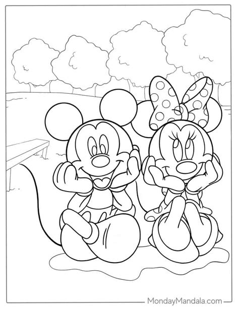 Minnie Mouse Mickey Mouse Coloring Pages