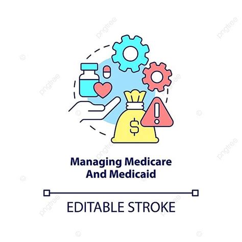 Managing Medicare And Medicaid Concept Icon Medicine Global Logo Vector ...