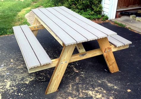 20 DIY Picnic Table Ideas to Build this Summer - The Handyman's Daughter