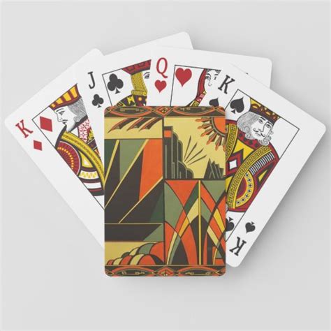 Art Deco vintage inspired playing cards | Zazzle.com