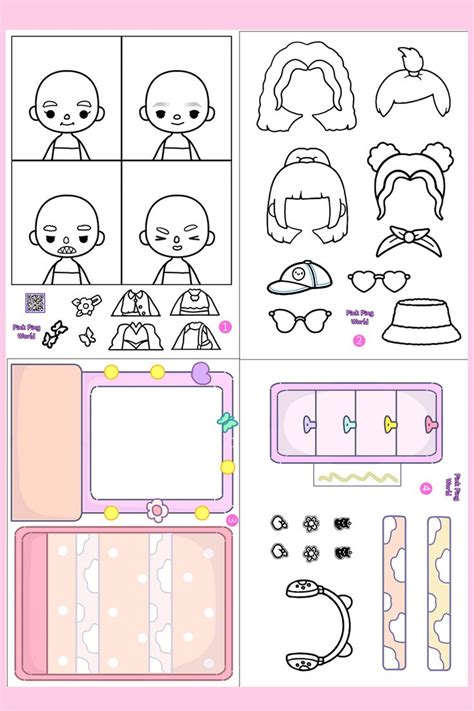 Toca Boca Paper Photocard Making Book Diy Paper Toy Printables In