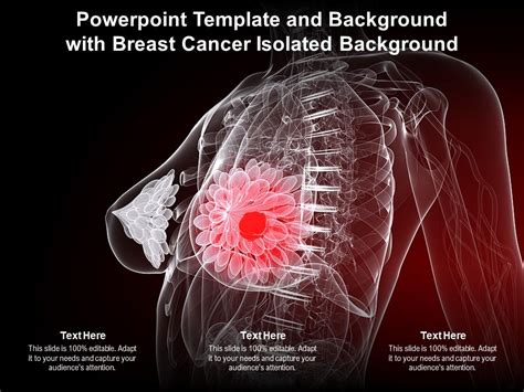 Powerpoint Template And Background With Breast Cancer Isolated ...