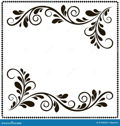 Border Design Patterns Black And White