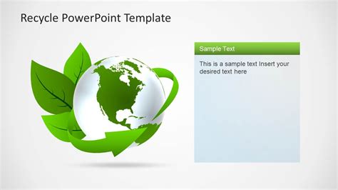 Eco Friendly PowerPoint Template with Recycle Icons - SlideModel