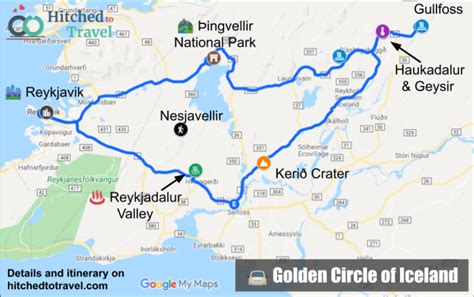 Golden Circle Iceland in 2 Days - Self Drive Tour & Map - Hitched to Travel