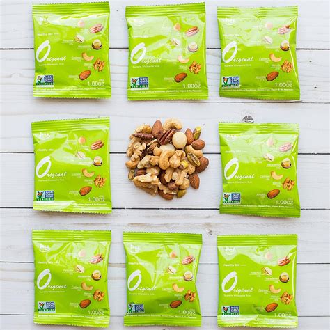 Daily Gourmet Nuts - Unsalted Mixed Nuts Snack Packs - 24 Individually ...