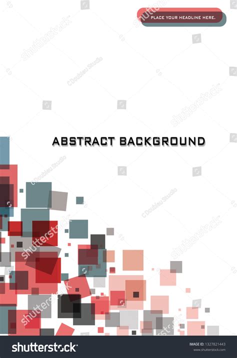 Red Rectangle Vector Background Paper Template Stock Vector (Royalty ...