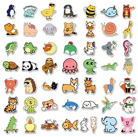 LIFEBE Cute Animal Stickers for Kids 100pcs, Farm Animal Stickers for ...