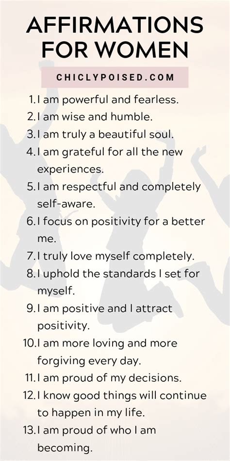 Printable Positive Affirmations For Women – NBKomputer