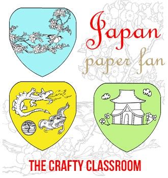 Japan Paper Fan Craft - The Crafty Classroom