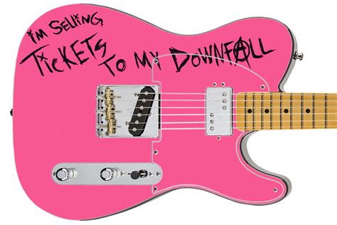 Guitar Wrap Axe Skin - MGK Pink Downfall - 628 - Sticka Steve's