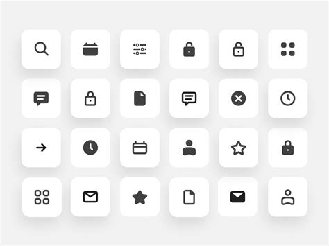 Basic Icon set by Dmitriy Proshechkin on Dribbble