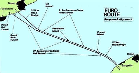 English Channel Tunnel Map - Share Map