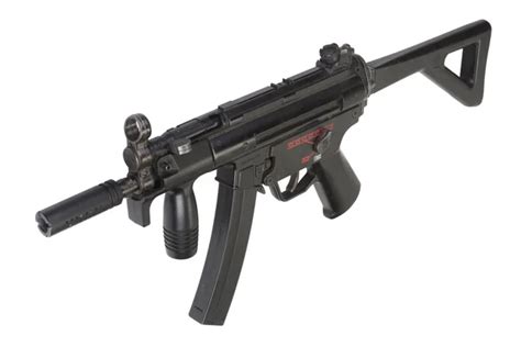 Submachine gun MP5 with silencer — Stock Photo © zim90 #80422290