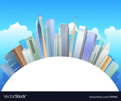 Buildings background Royalty Free Vector Image