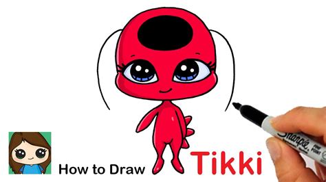 How to Draw Miraculous Ladybug Kwami Tikki Easy