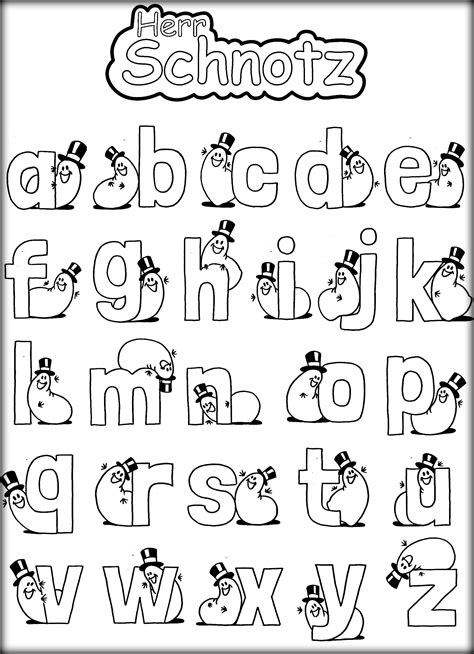 Coloring Pages For Alphabet Letters