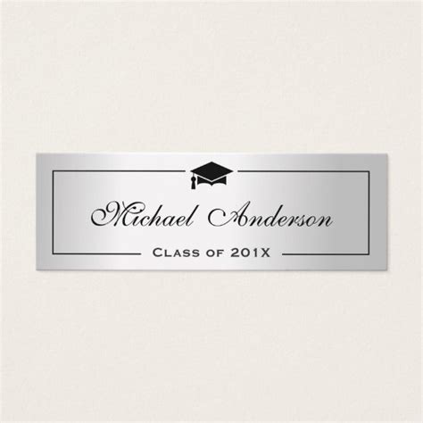 Graduation Name Insert Cards Template