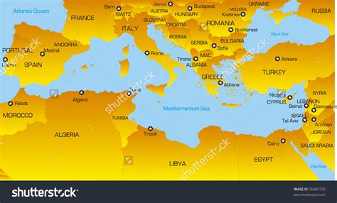 World Map Mediterranean Sea Map Of The World | Images and Photos finder