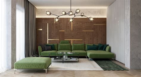 pea green couches modern chandelier vintage living room | Interior ...