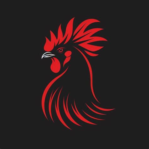 Chicken vector logo isolated on background | Premium AI-generated image