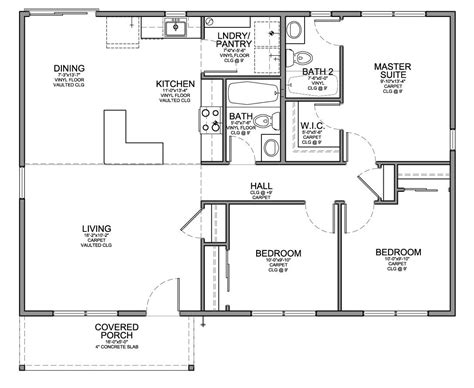 3 Bedroom 30X40 House Floor Plans - The Floors