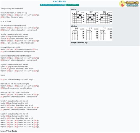 Chord: Can't Let Go - tab, song lyric, sheet, guitar, ukulele | chords.vip