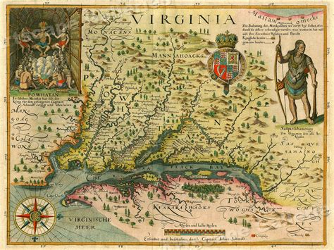 Jamestown Virginia Settlement Map