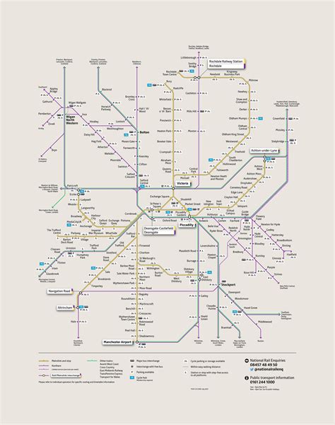 Greater Manchester train network map | Bee Network | Powered by TfGM