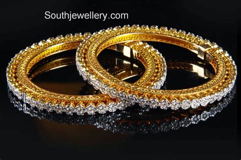 Floral Diamond Bangles - Jewellery Designs