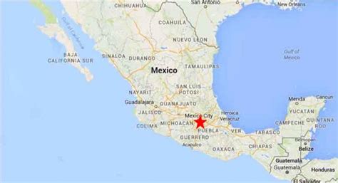 Mexico City on map - Capital of Mexico map (Mexico)