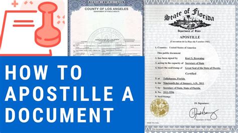 How to Apostille a Document from the United States - YouTube