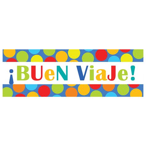 Buen Viaje Happy Dots Banner – PARTYLAND MONTERREY