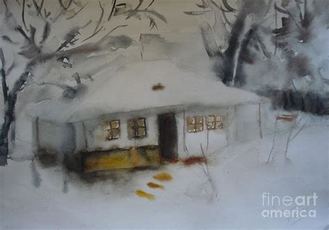 Winter in Iasi. Ion Creanga Memorial Museum Painting by Silviu Parascan ...