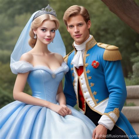 Cinderella and Prince Charming's Love Story | Stable Diffusion Online