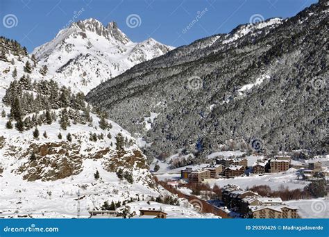 Mountain view in Winter stock photo. Image of rock, peak - 29359426