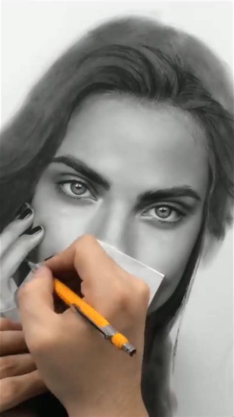 A Beautiful Hyper Realistic Portrait Pencil Sketch Stable Diffusion ...