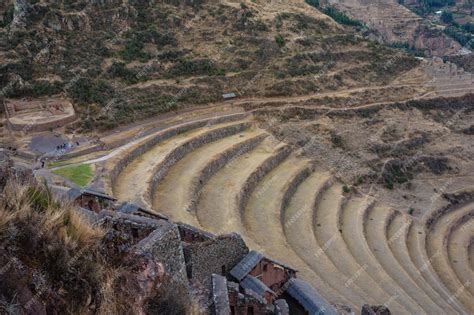 Premium Photo | Pisac archaeological park, peru. inca ruins and ...