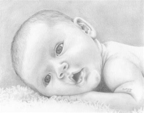 Cute Baby Boy Pencil Drawing Images - Baby Viewer