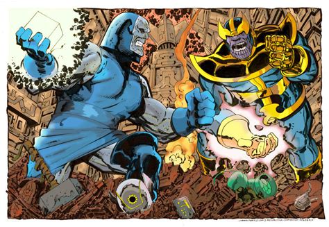 darkseid vs thanos by namorsubmariner on DeviantArt