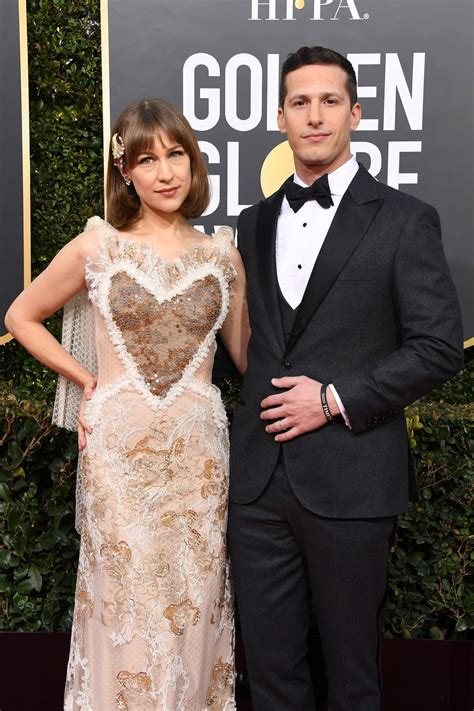 Joanna Newsom and Andy Samberg - Golden Globes Red Carpet 2019 • CelebMafia