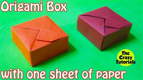 Origami ideas: Origami Box With Regular Paper