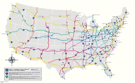 Interstate Highway System Map : Us Interstate Highway System Interstate ...