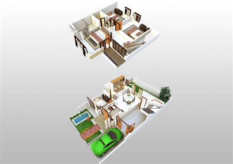 House Design Floor Plan 3D - floorplans.click