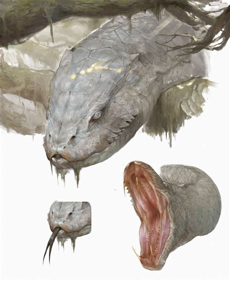 ArtStation - snake head design, scott yao | Fantasy creatures art ...