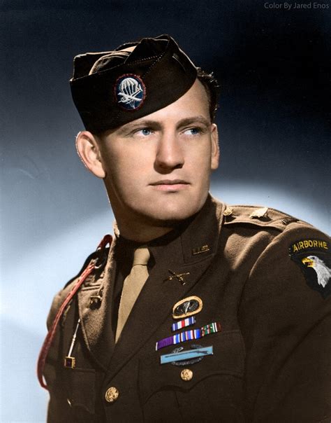 Lieutenant Colonel Buck Compton of the famous Easy Company, (101st ...