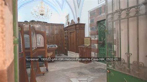 Jewish man praying in the synagogue at Cave of Patriarchs. NIK_0532-01 ...