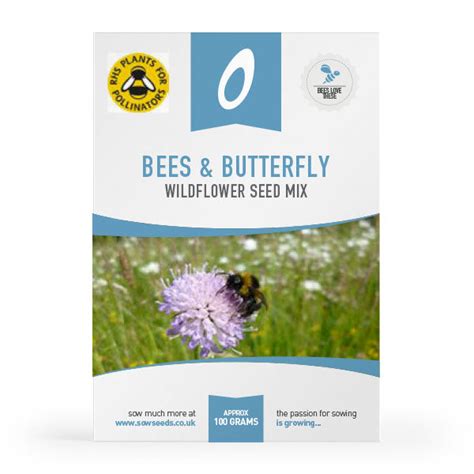 Bees & Butterfly Wildflower Meadow Seed Mix | Quality Seeds from Sow ...