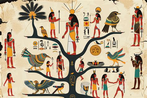 Ancient Egyptian Gods Goddesses Names - Family Tree Egyptian Gods