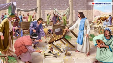 Jesus Clears The Temple Painting at PaintingValley.com | Explore ...